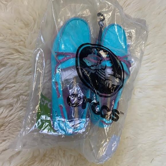 NWT CROCS Women Wrap ColorLite Loafer Flats Shoes Slip On Comfort in Pool Orchid - Picture 7 of 9